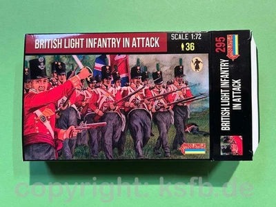 1:72 Strelets #295 Napoleon England leichte Infanterie angreifende Soldaten