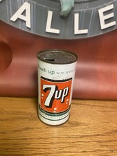 Seven Up Flat Top Soda Can Old Vintage  10 Ounce Can Toronto Canada