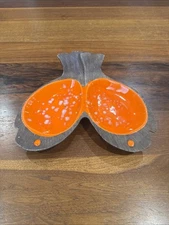 Vintage Mid Century Jaru Of California Pottery Decorative Fish Serving Bowl