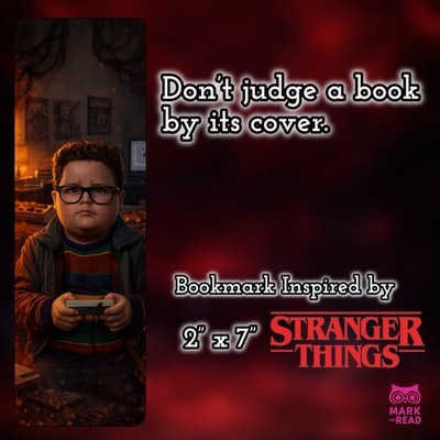 Stranger Things Inspired Derek Bookmark   Laminated 2x7 Fan Art