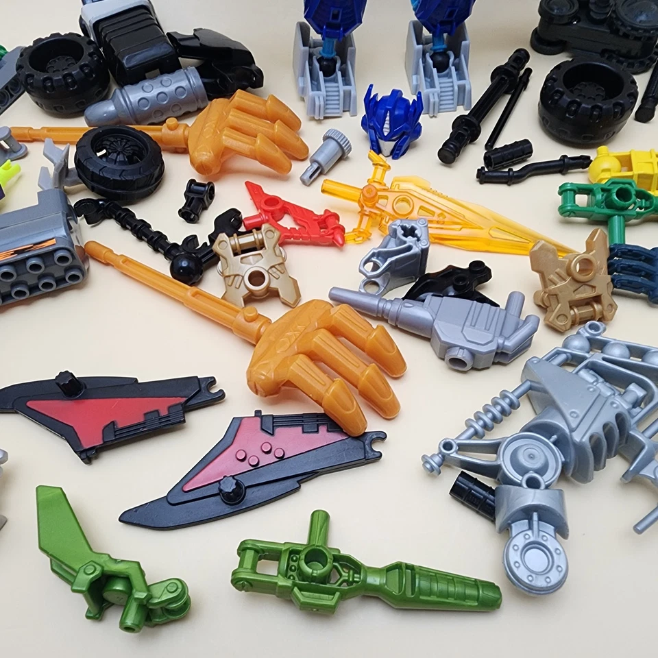TRANSFORMERS Construct Bots & BIONICLE Parts Lot - Joints, connectors, & more - Image 4 of 4