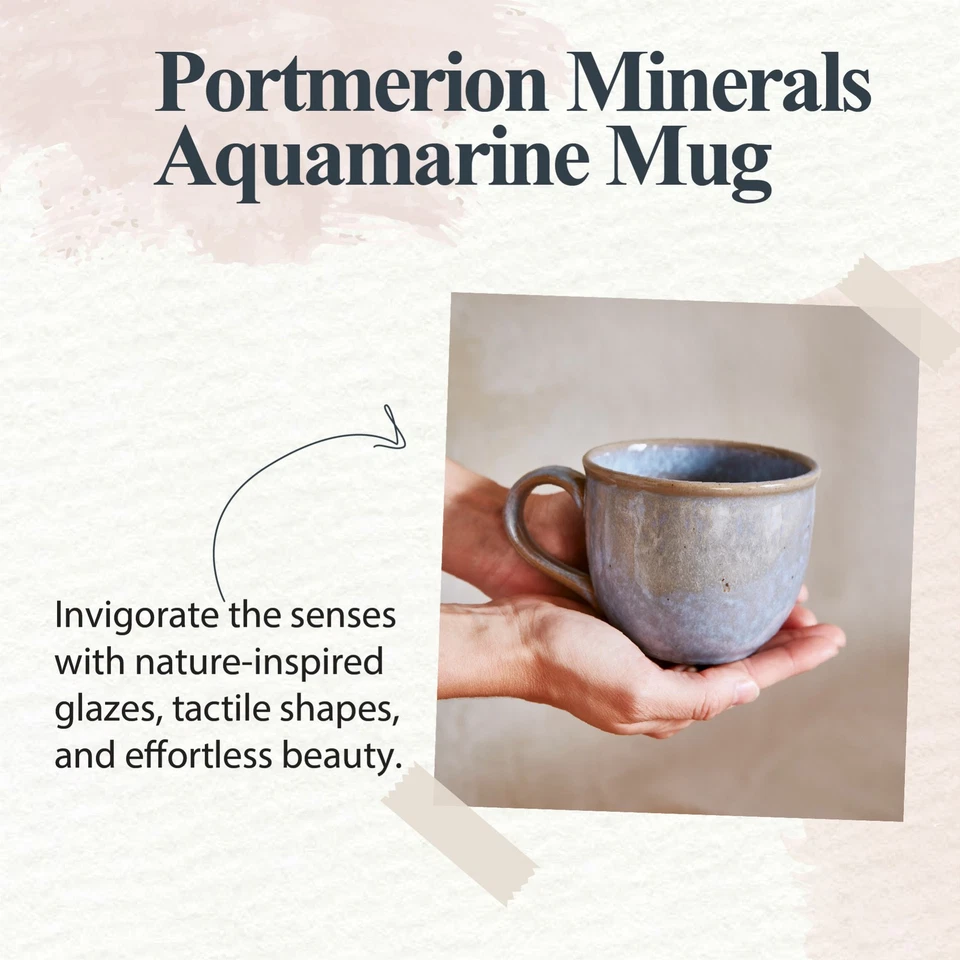 Taza Portmeirion Minerals, Juego de 4 - Aguamarina Foto 2 de 4