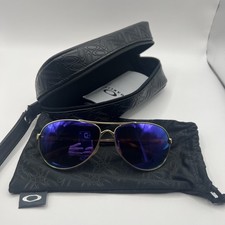 Oakley Polarized Sunglasses - Feedback OO4079-39 59mm - Gold/Tortoise/Violet