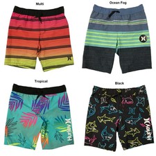 Hurley Boy's 4 Way Stretch Quick Dry Back Pocket Swim Shorts
