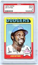 1975 Topps Baseball Jim Wynn #570 Los Angeles Dodgers PSA 9 MINT
