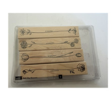 Stampin' Up Both Way Blossoms Wood-Mounted Rubber Stamp Set, 4 Stamps