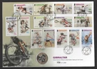 ? GIBRALTAR 2019 ISLAND GAMES SET ON LIMITED EDITION £2 COIN COVER SG1854-67