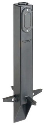 Arlington GPLN19B Low Profile Gard-N-Post Black