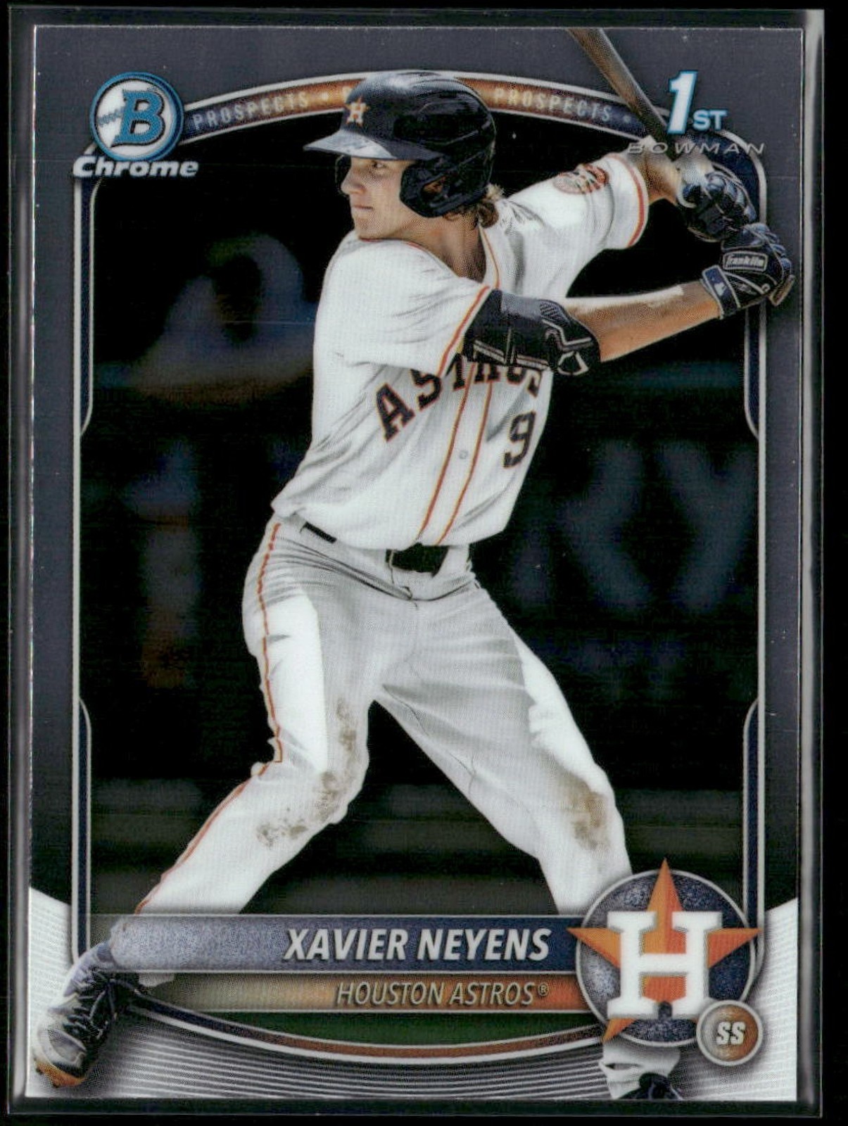 2025 Bowman Draft Xavier Neyens #BDC-2 Chrome Refractor 1st Prospect Astros