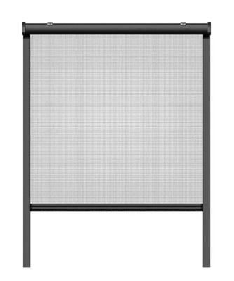 Schellenberg 70891 Insektenschutzrollo aus Fiberglas 100 x 160 cm anthrazit B-WA