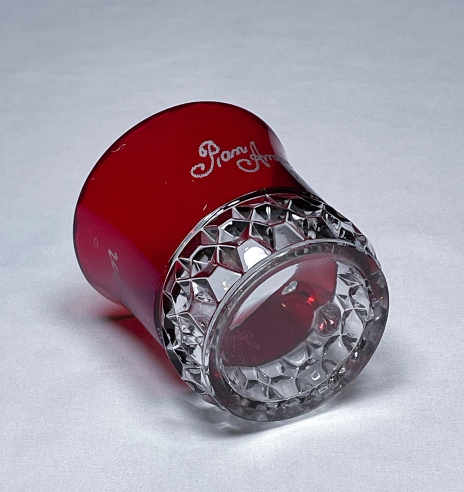 EAPG Greensburg CORONA Ruby Stained Mug - Souvenir 1901 Pan American Exposition - Image 4 of 4