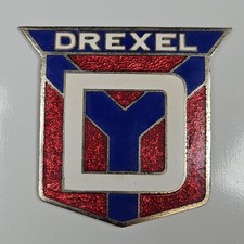 Rare Vintage Drexel Automobile Radiator Badge Motor Car Hood Emblem Repro Rare Vintage Drexel Automobile Radiator Badge Motor Car Hood Emblem Repro