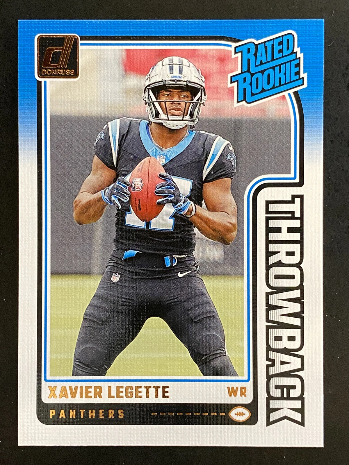 Xavier Legette Panini Donruss Rated Rookies Throwback #25 Base