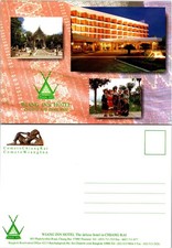 Asia Thailand Chiang Rai Wiang Inn Hotel Girls in Dresses Unposted Postcard