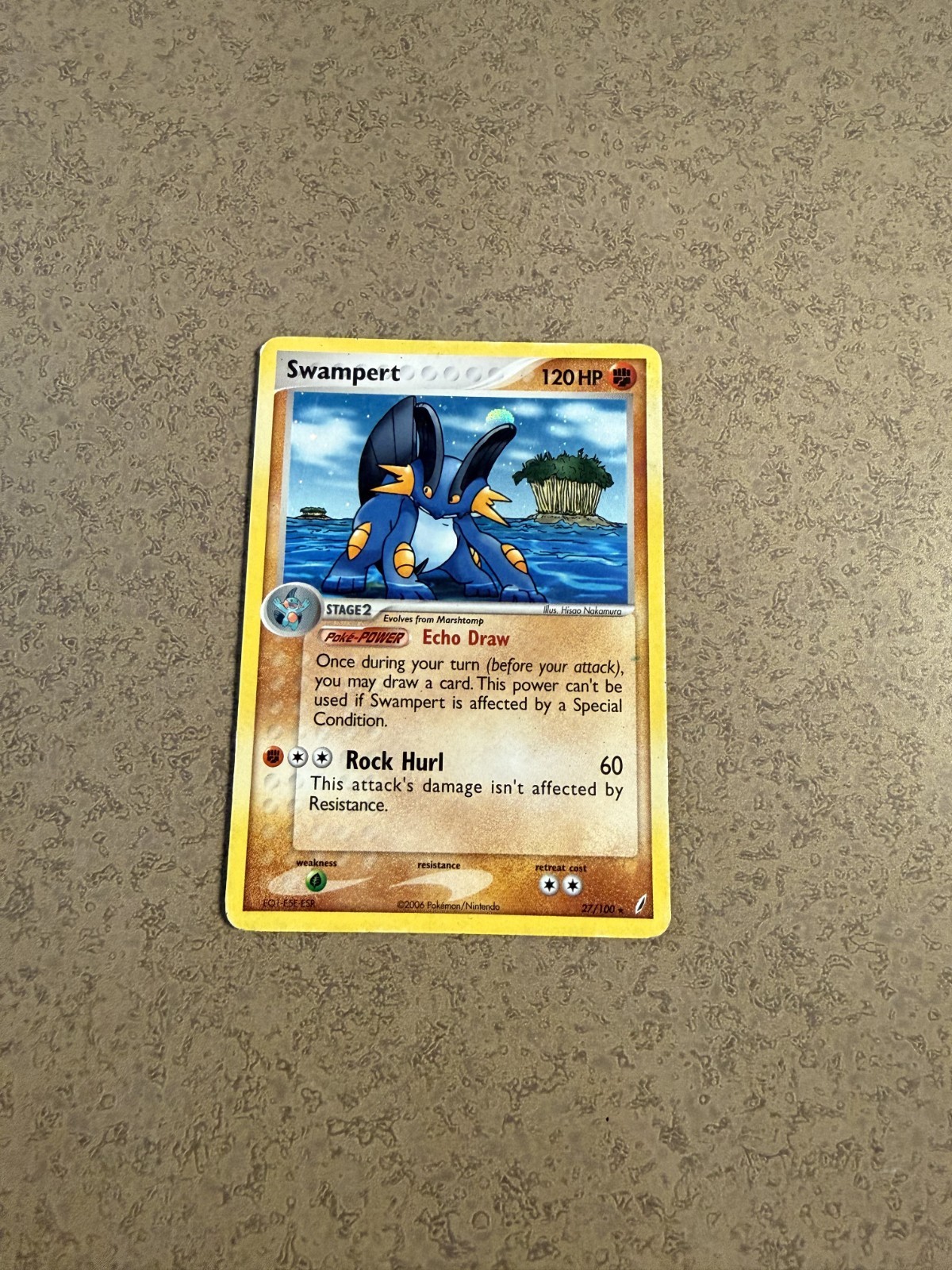 Swampert 27/100 Crystal Guardians Holo