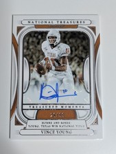 2025 National Treasures Collegiate Vince Young Treasured Moments Auto /99 Texas
