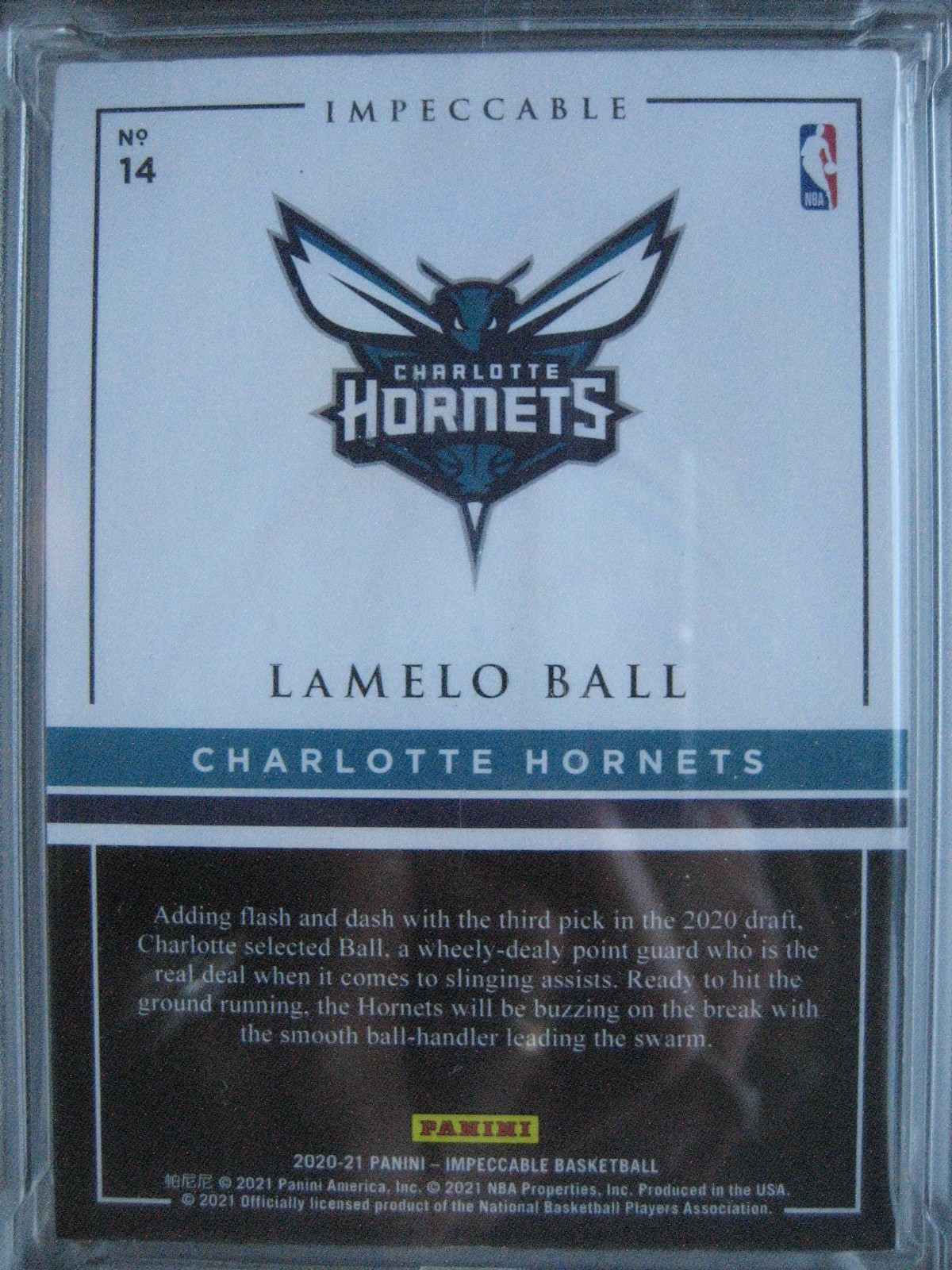 2020 Panini Impeccable Lamelo Ball Rookie Rc 1 troy oz Silver Bar Logoman /20 view 5