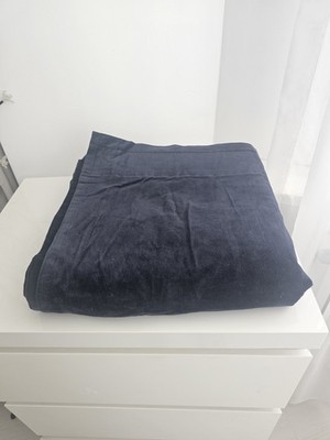 Ikea SANELA Gardinen dunkelblau Samt Vorhänge,  Einzelvorhang  140 cm x 285cm,