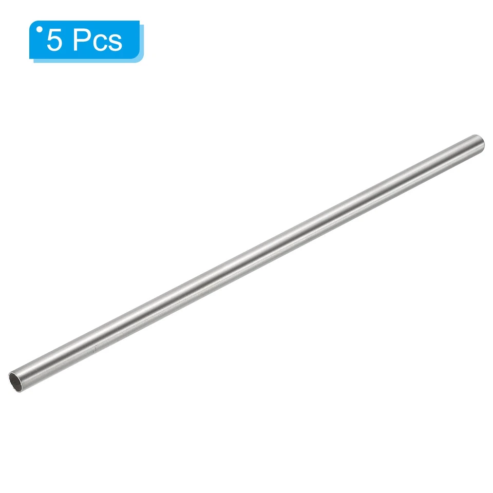 Thermowell Pipe Immersion Well 1/4" ID 9/32" OD 8" Stainless Steel 304 5pcs - image 3 of 4