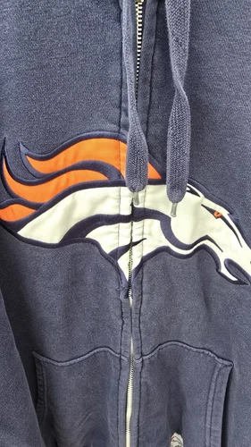 VETEMENTS Felpa con cappuccio Denver Broncos NFL Team Apparel blu XL