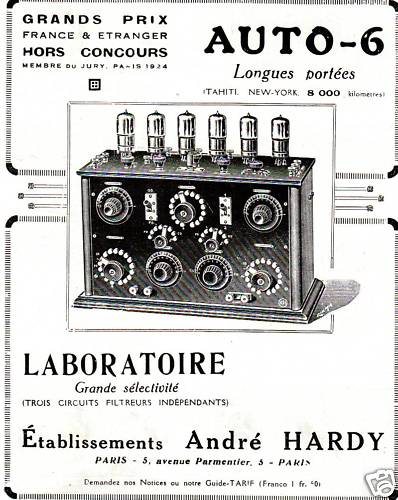Publicité Ancienne " AUTO - 6 André HARDY 1935 " - Picture 1 of 1