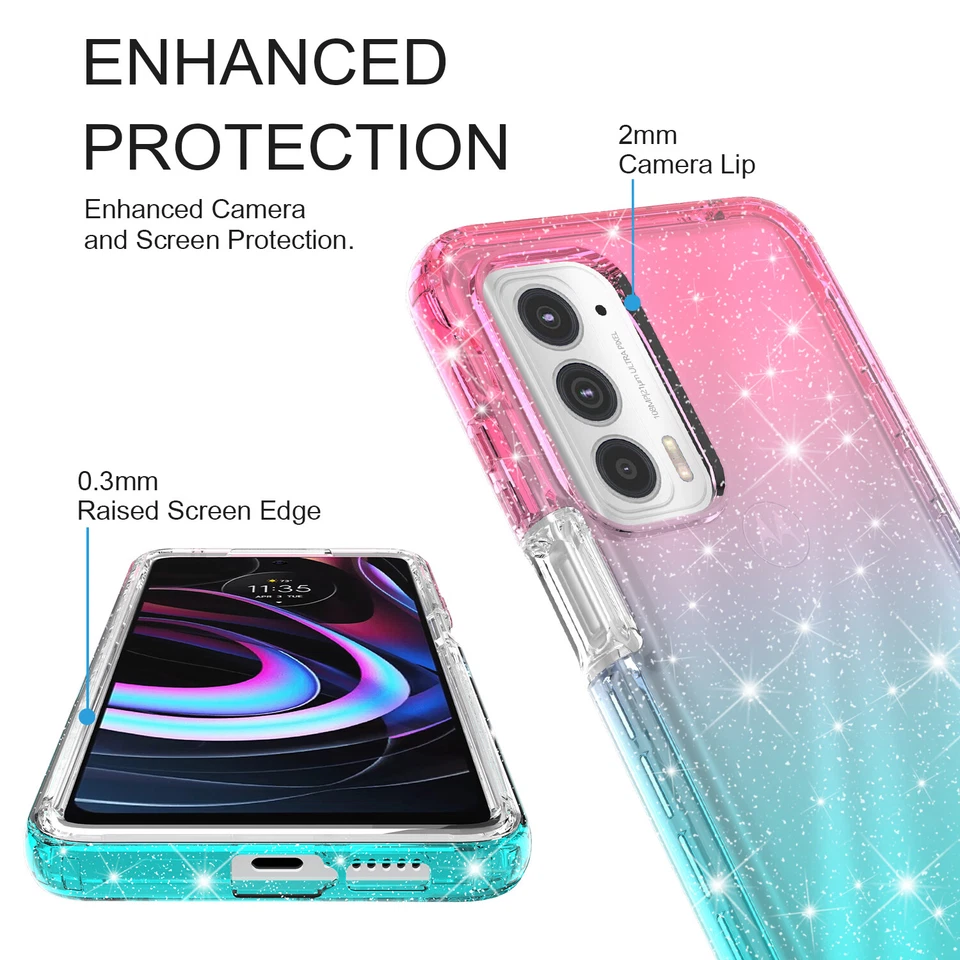 Funda Transparente Brillo Gradiente Para Samsung Galaxy A13 4G (NO Para Versión 5G) Foto 3 de 4