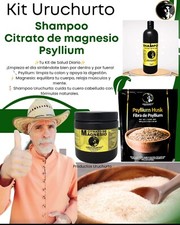 KIT URUCHURTO 3 PIECES PSYLLIUM HUSK,SHAMPOO,CITRATO DE MAGNECIO