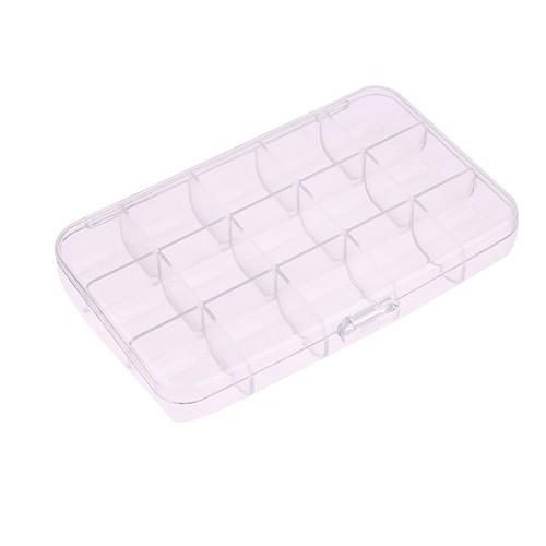 CKB Ltd Aufbewahrungsbox Mit 24 Fächern – 19,5x13 Cm, Transparent, Für Schmuck, Bastelbedarf & Mehr