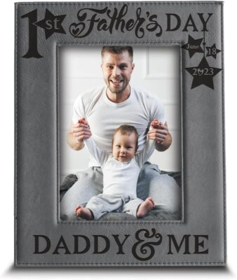 BELLA BUSTA 1st Father's Day Picture Frame (4 x 6 Vertical)