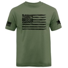 Distressed US Flag American Pride USA Patriot Patriotic T-shirt