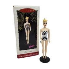 VINTAGE 1994 HALLMARK MATTEL DEBUT - 1959 BARBIE KEEPSAKE CHRISTMAS ORNAMENT BOX