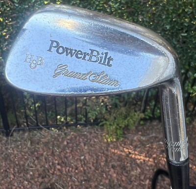 Vintage Powerbilt H&B Grand Slam Pitching Iron - RH - Steel Stiff - 36 
