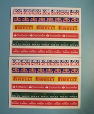 2x Aufkleber Bandenwerbung Deko Carrera 132 T...