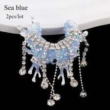 2pcs Strass Gland Perles Papillon Zircone Argile Polymère Stylo Accessoires