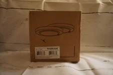 Wisbeam LED Flush mount, White Finish with Plastic shade