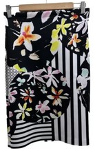CLOVER CANYON Womens Neoprene Floral And Block Pattern Size Medium Made In USA