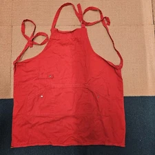 Stains* Caphalon Kitchen Chef Apron Pockets Red Solid Adult P0b