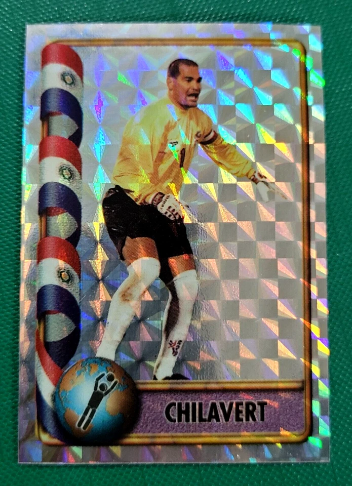 Pegatina de hacha Navarrete Francia Copa Mundial FIFA 1998 #429A Joseph Luis Chilavert foil Foto 2 de 4