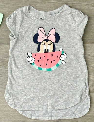 LOT Girls Disney Princess Ariel Jasmine Minnie Mouse T-Shirts & Sweatshirt Sz 4 - Picture 12 of 16