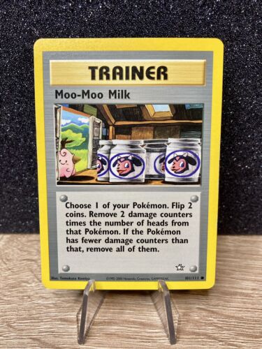 TRAINER- Moo-Moo Milk (101/111) ~ LP+ [Neo Genesis Unlimited] WotC Pokémon Card - Picture 1 of 6