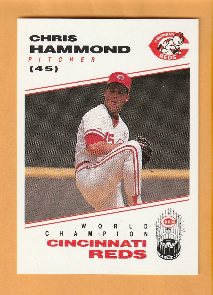 Chris Hammond Cincinnati Reds 1991 Reds Kahn's #45 Vestavia Hills Alabama
