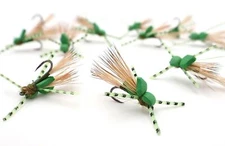 Madam X Foam Striker Variant Dry Fly Attractor 12 Flies Barbless Hooks