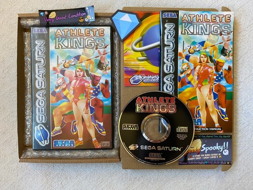 Athlete Kings Sega Saturn - UK PAL VGC CIB with Natural Disc & Plastic Case - Picture 21 of 21