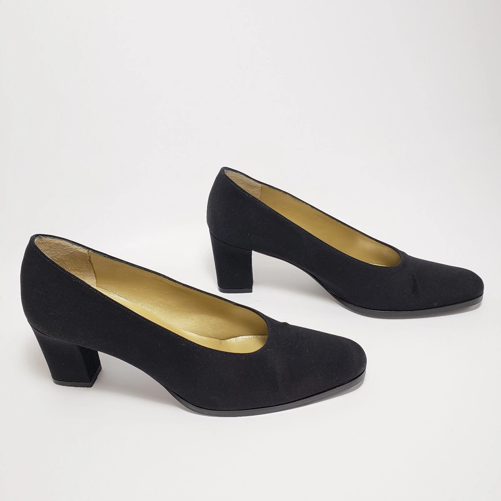 SAINT LAURENT (YSL) Scarpe decolte sintetiche nere da donna Yves Saint Laurent taglia 7M