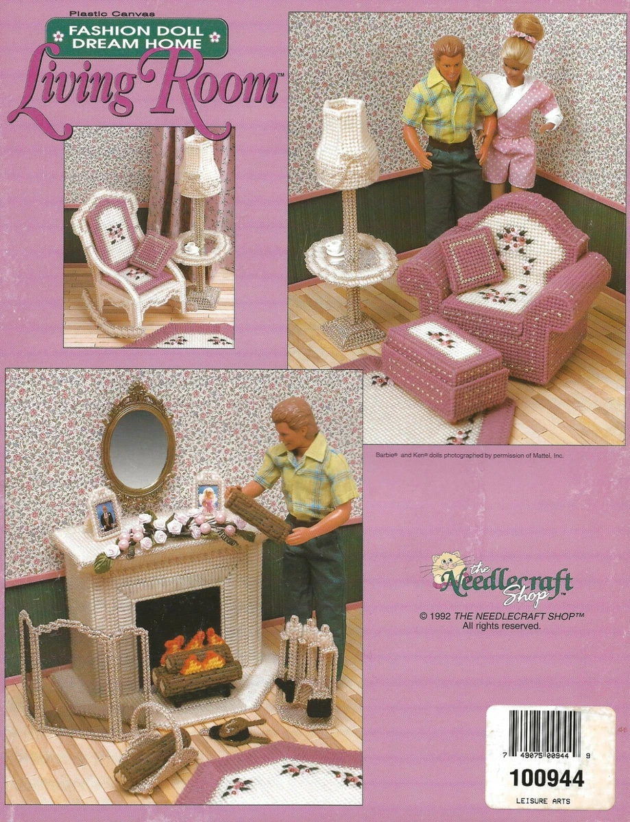 Plastic canvas 2024 barbie furniture