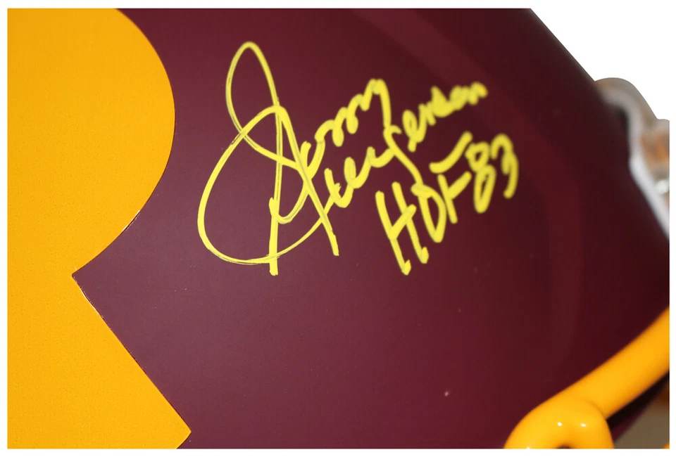 Casco de velocidad firmado por Sonny Jurgensen Washington Redskins F/S AMP BAS 35601 Foto 2 de 4