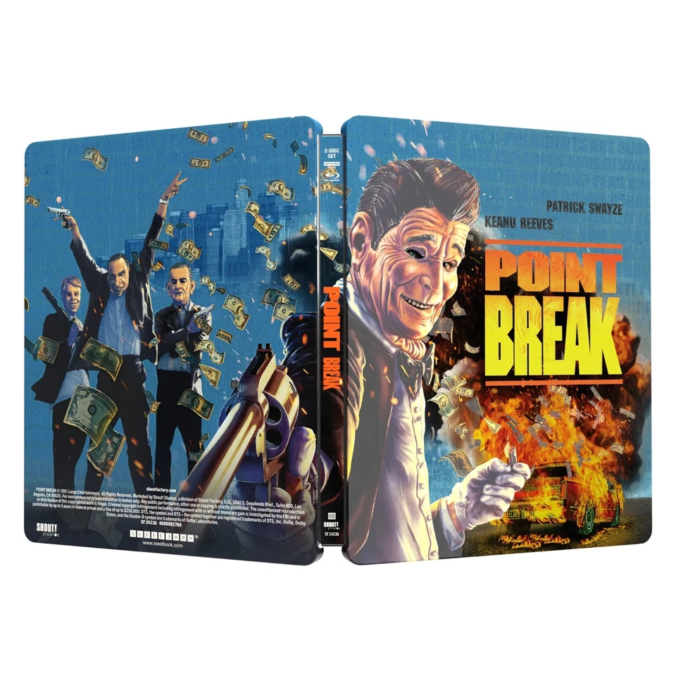 POINT BREAK (1991) SHOUT! US EXCLUSIVE 4K UHD BLURAY STEELBOOK **NEW & SEALED** - Image 2 of 4