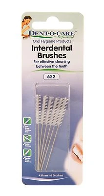 Dent-O-Care 4.0mm Interdental Brush - Pack of 6 Brushes