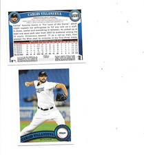 Carlos Villanueva 2011 Topps Update Series MLB Card #US99 Brewers