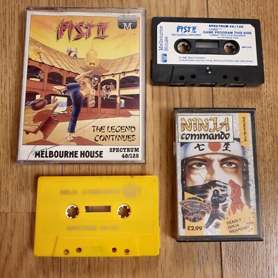 Sinclair ZX Spectrum Fist 2 Ninja Commando Spiel getestet funktioniert
